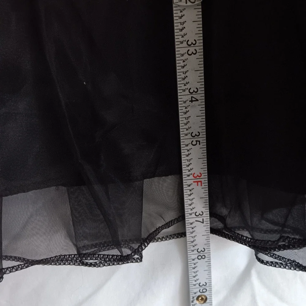 Wednesday Adams Ruffle Tiered Dress Girls Sz 10 (140) Black Organza Gothic Party